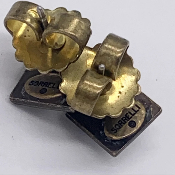 Sorrelli Crystal Square Stud Earrings - Picture 4 of 4